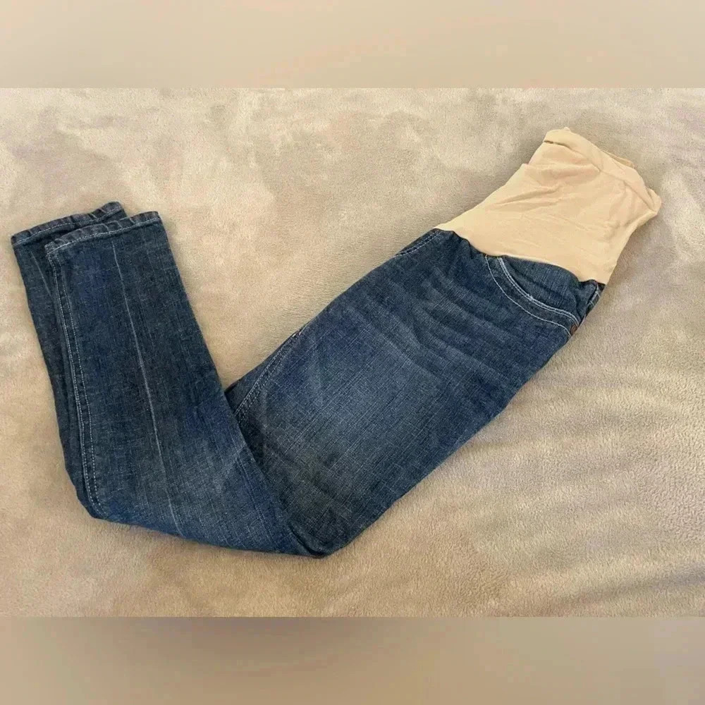 Indigo‎ Blue Maternity Jeans size petite extra small​